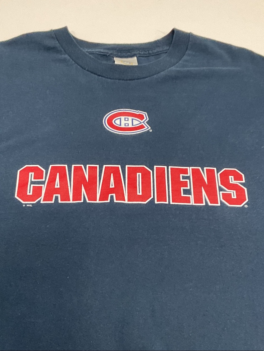 🏒 Montreal Canadiens Navy Blue Long Sleeve Shirt | Adult XL - Picture 7 of 7